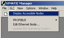 Siemens Accessible Nodes Menu